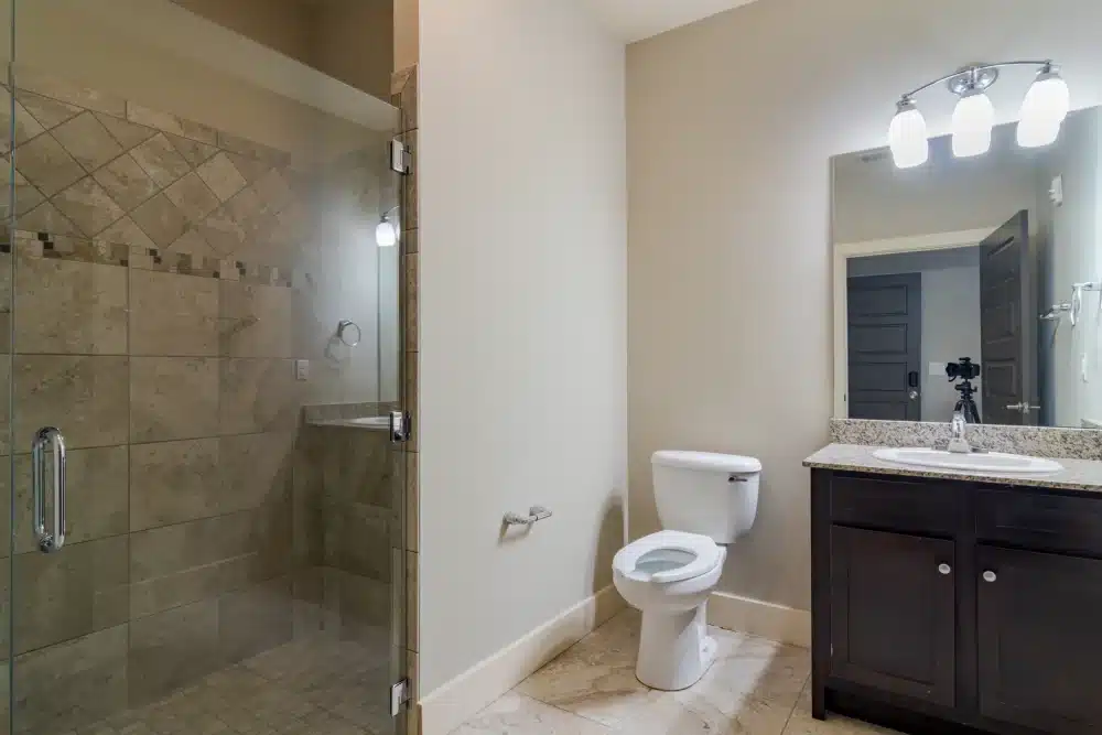 Bathroom-Tile-Shower-The-Collective-at-Kennesaw-Apartments-Near-KSU